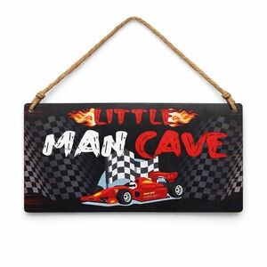 Kids Formula 1 Little Man Cave Racing Car‎ Wall Decor Sign